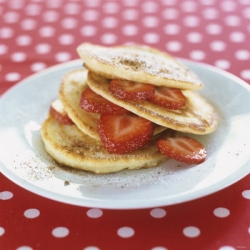 Lemon Oatmeal Yogurt Pancakes