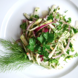 Crisp Fennel and Kohlrabi Salad