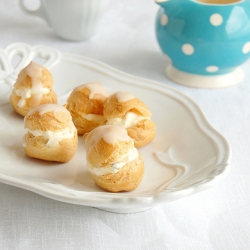 Passion Fruit Cream Profiteroles