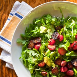 Pan-Seared Radish and Avocado Salad