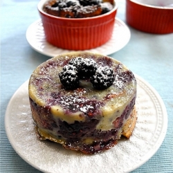 Individual Berry Bread Pudding