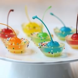 Rainbow Cherry Jigglers