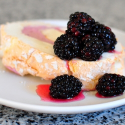 Blackberry Cloud Cake