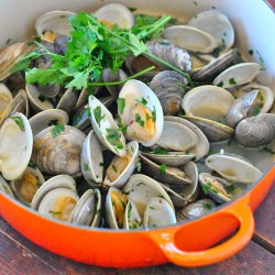 Garlic Clams w/ Lemon and Parsley