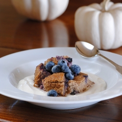 Blueberry Oatmeal Breakfast Pudding