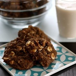 Double Chocolate Coconut Cookies