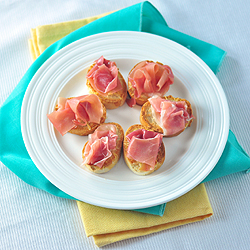 Prosciutto & Parmesan Crostinis