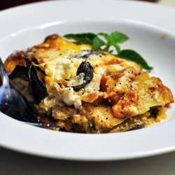 Eggplant and Pepper Lasagna