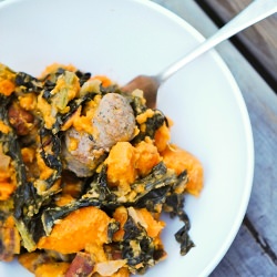 Sweet Potato, Kale and Sausage