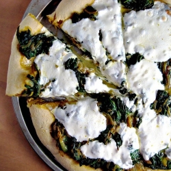 Onion-Spinach Curry, Pumpkin Pizza