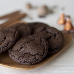 Chocolate Pumpkin Spice Kiss Cookie