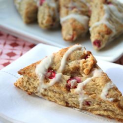 Lemon Cranberry Cream Scones