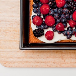 Berries on Biscuit & Cream Cheese