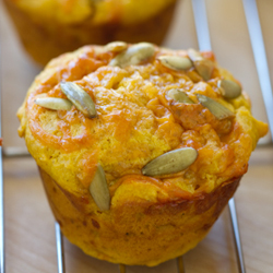 Pumpkin Cheddar Muffins