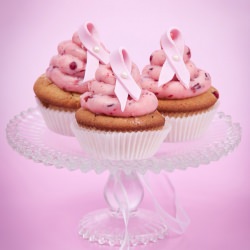 Pink Ribbon Cupcakes