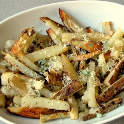 Oven Fries with Herbs and Pecorino