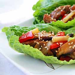 Hoisin Chicken Lettuce Wraps