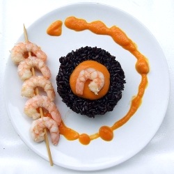 Black Rice with Cream of Pumpkin