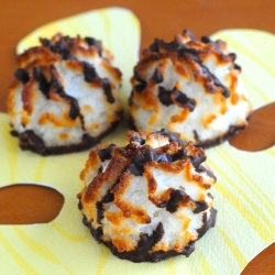 Chocolate Dipped Coconut Macaroons