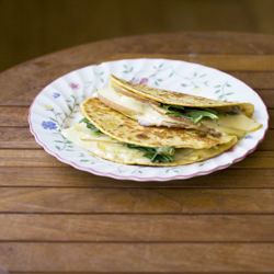 Brie and Apple Quesadilla