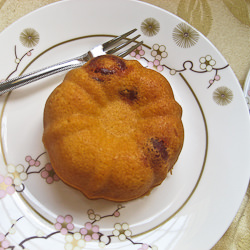 Orange and Cherry Madeira Cakes