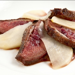 Wild Goose Breast with Pears