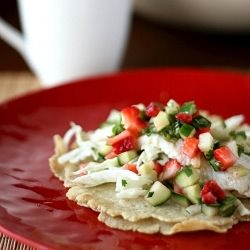 Fish Tacos with Strawberry Salsa