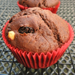 Chocolate, Nuts & Raisins Muffins