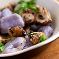 Purple Potato Gnocchi w/ Chestnut