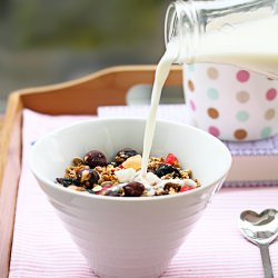 Granola with Fruits and Cocoa Nibs