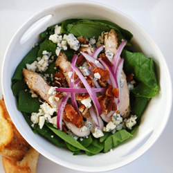 Chicken & Spinach Salad w/ Bacon