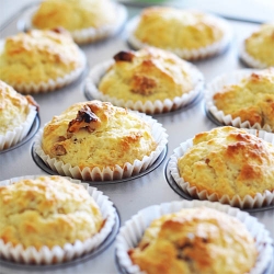 Lemon Walnut Muffins