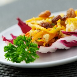 Raw Apple & Pumpkin Salad Boats