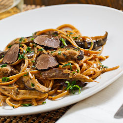 Wild Mushroom Pasta with Truffles