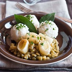 Green Split Peas With Fennel Seeds