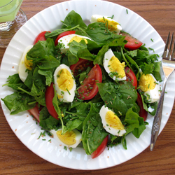 Tomato Spinach Salad