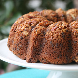 Chocolate Chip Bundt w Pecans