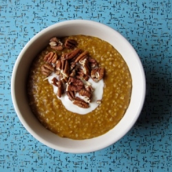 Pumpkin Spice Steel Cut Oatmeal