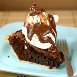 Brownie Truffle Pie