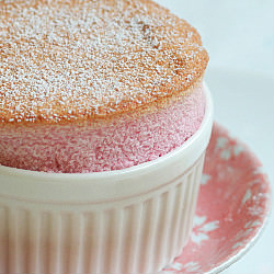 Raspberry Rose Soufflé