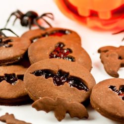 Chocolate Halloween Cut Out Cookies