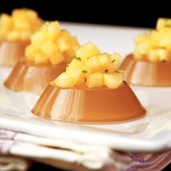 Pineapple Brandy Fix Jelly Shot