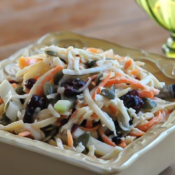 Fall Slaw with Maple Tahini