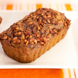 Pumpkin Bread with Pecan Streusel