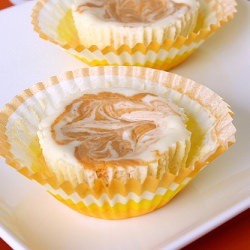 Pumpkin Swirl Mini Cheesecakes