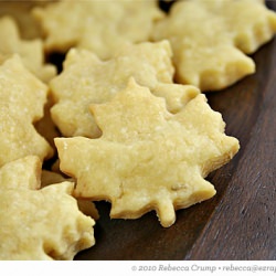 Cheesy Leaf Crackers