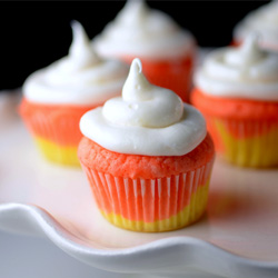 Candy Corn Cupcakes