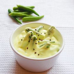 Chillies in Mustard Yogurt