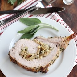 Rack of Pork Stuffed with Apples