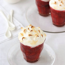 Meringue-Kissed Raspberry Pots